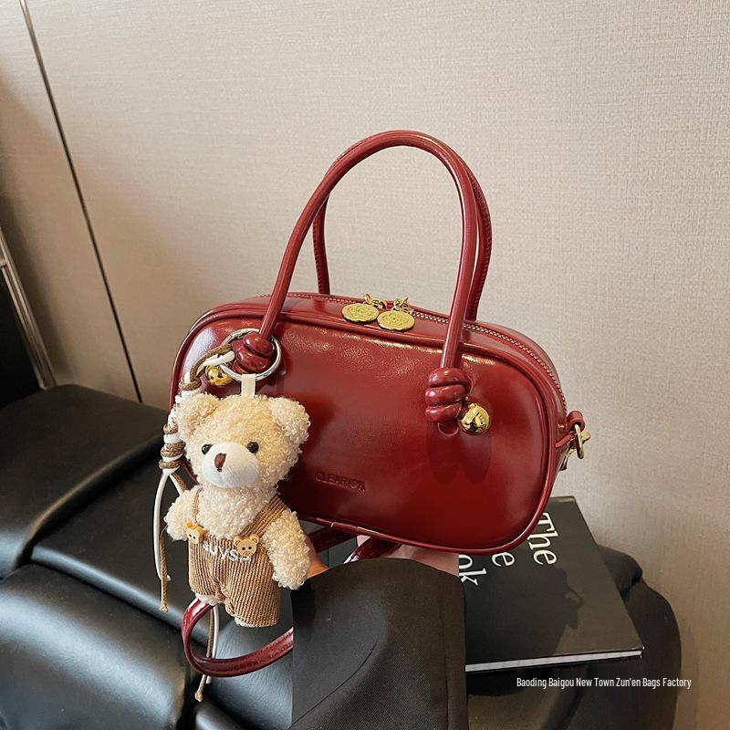 

2025 Trendy Korean Fashion Women s Casual Bowling Crossbody Bag