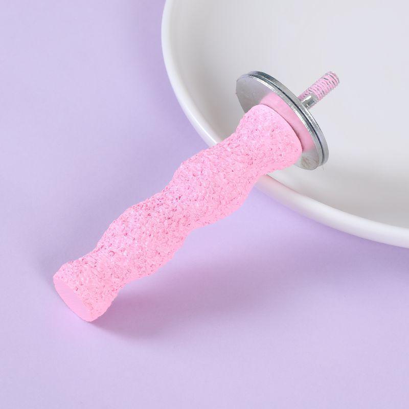 Parrot Perch: Small Bird Claw and Beak Grinder with Resting Platform and Chew Toy