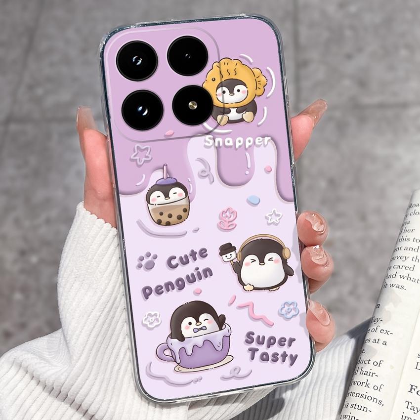 For Xiaomi 17 Mi 11T 11 10T 10 Pro 10S Phone Cover Sleeping Beauty Pattern Black TPU Soft Silicone Shockproof Protective Casing For Xiaomi Bumper Case