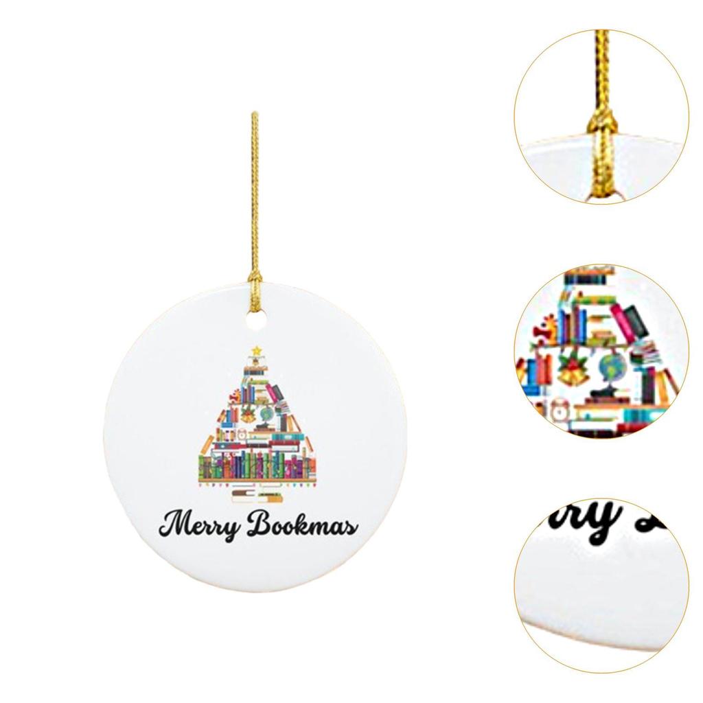 Book Christmas Tree Decoration Party Supplies Home Decoration Hanging Ornament for Bedroom Office Living Room Yard Farmhouse