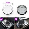 Silver F20 F22 F30 F34 F36 F10 CIC IDrive Multimedia Control Button Cover Keys Cap For BMW 1 2 3 4 5 6 7 X3 X4 X5 X6 F02 F06 F25