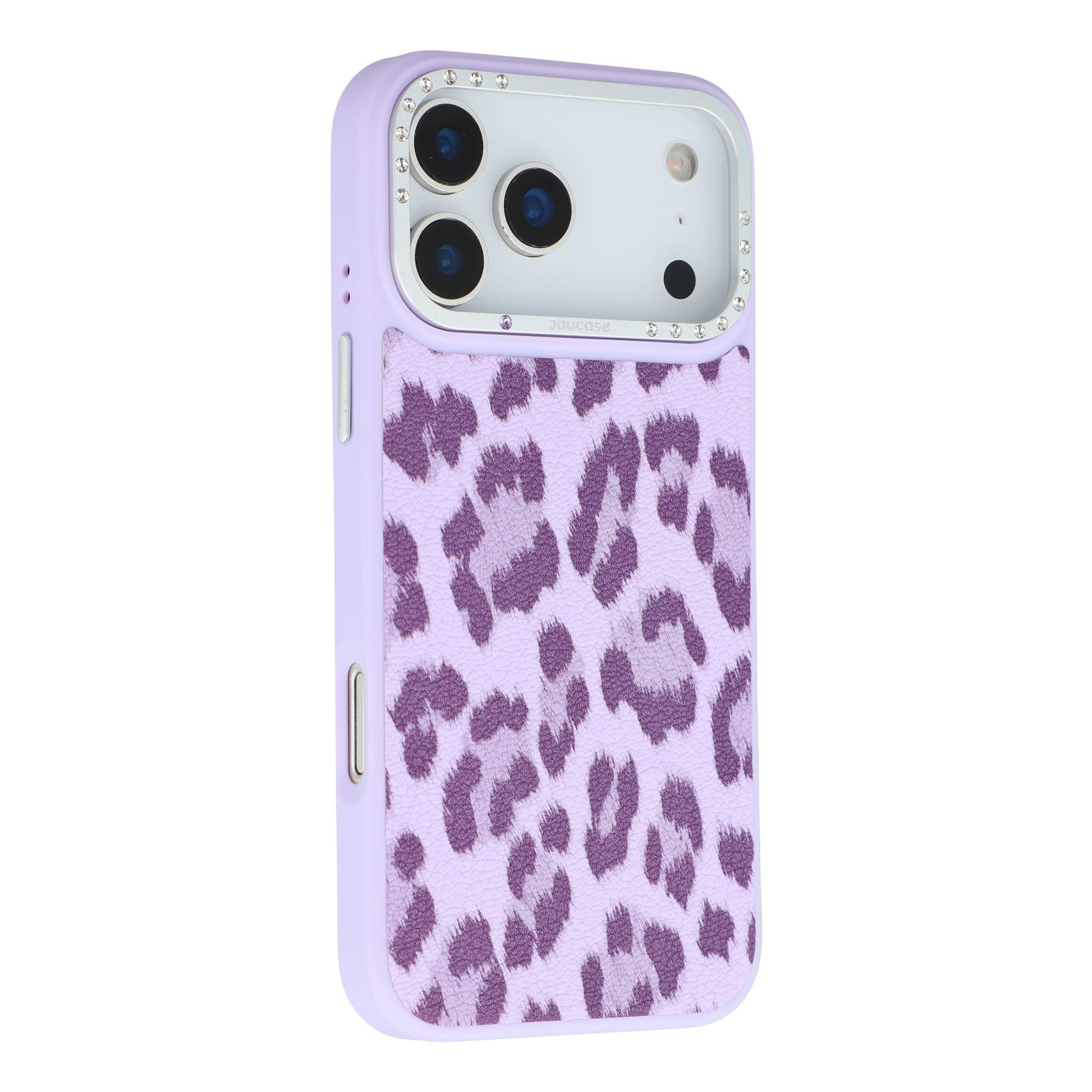 

JAUCASE For iPhone 17 Pro Magnetic Case Leopard Print PU + TPU + PC Phone Back Cover