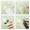 Removable Sponge Cup Brush Bottle Cleaner Long Handle for Baby Bottle Thermos Green