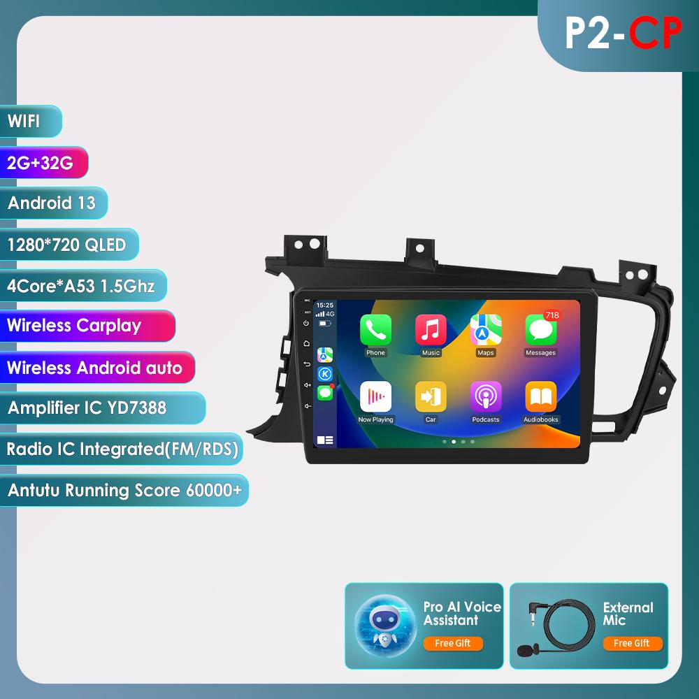 8G+128G 4G-LTE autorádio Android Auto pro KIA Optima K5 2011-2015 GPS Navi multimediální přehrávač Stereo QLED Carplay AI Intelligent Screen Head Unit BT