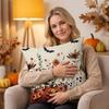 Halloween Pumpkin Cover 1818 Inches Single Sided Print Decorative Square Throw Case for Couch Sofa Bedroom