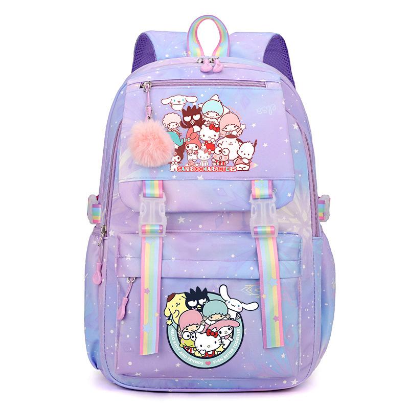 Collection Sweet Xiaoqing Cartoon Peripheral Trend Ridge Protection Backpack Large Capacity Student School Bag