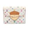 Used Portefeuille Koala Tri-fold Wallet M58082 Monogram Multicolore PVC Coated Canvas White Multicolor