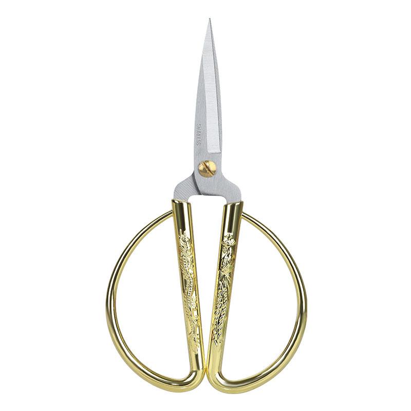 Stainless Steel Dragon and Phoenix Scissors Handcrafted Festive Dragon and Phoenix Scissors