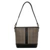 Large-capacity bag women's bag new niche thousand bird grid shoulder bag crossbody bag underarm bucket bag tide