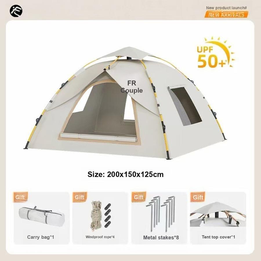 Automatic Waterproof Windproof Storm Rain Camping Tent for Outdoor Park Recreation