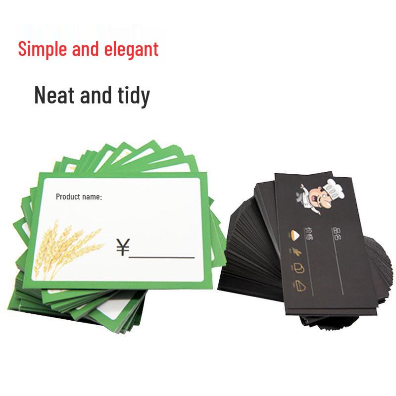 POP Display Stand Price Tag Cards for Bread & Cake