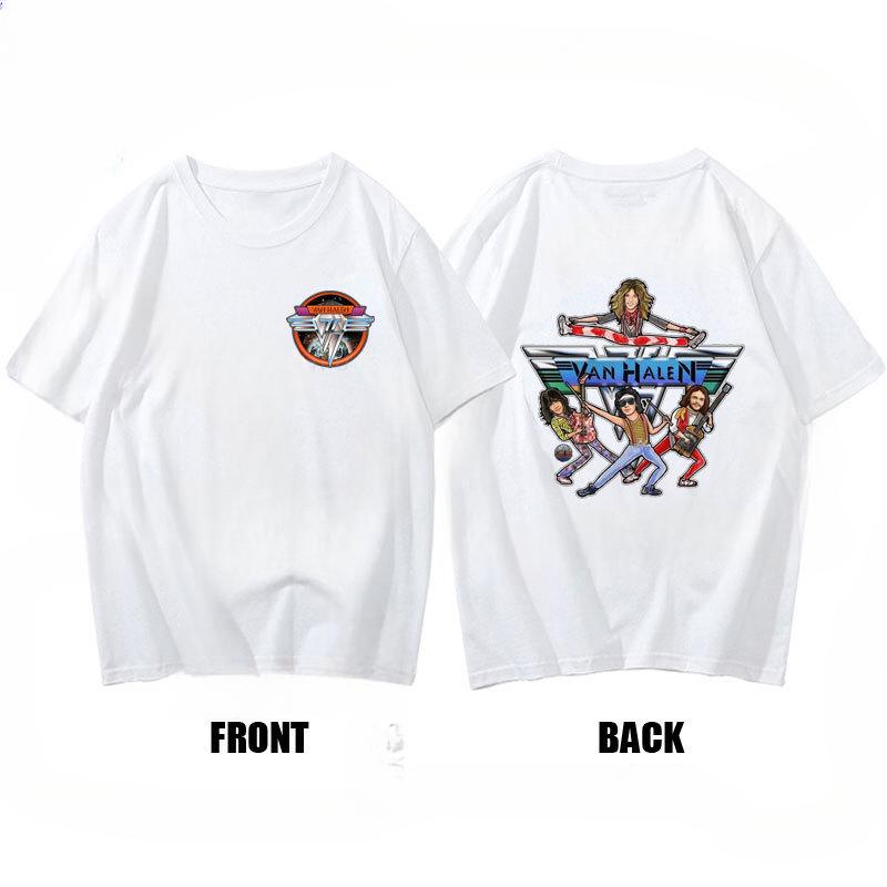 Streetwear Rock accident van halen T Shirt harajuku men clothing graphic Casusl Band Tshirt High Quality Cotton Unisex Tops tees