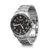 FIELDFORCE CHRONO Watch, Stainless Steel Case (316L), Black Dial, Stainless Steel Bracelet, 241855