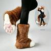 Handmade Fursuit Paw Socks Indoor Cosplay Cat Feet Costume Accessory Furry Fan Convention Wear