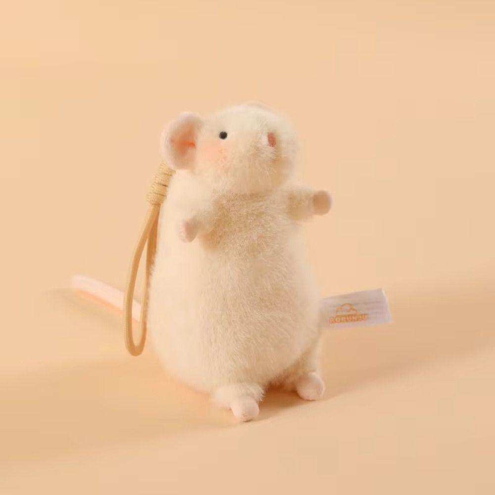 15/21CM Rat Plush Toys Bag Charn Mouse Pendant Cartoon Stuffed Mouse Doll  Kids Toy