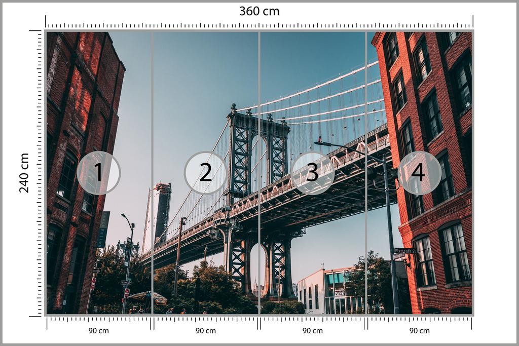 Photomural Bridge Structural Vinyl 360x240