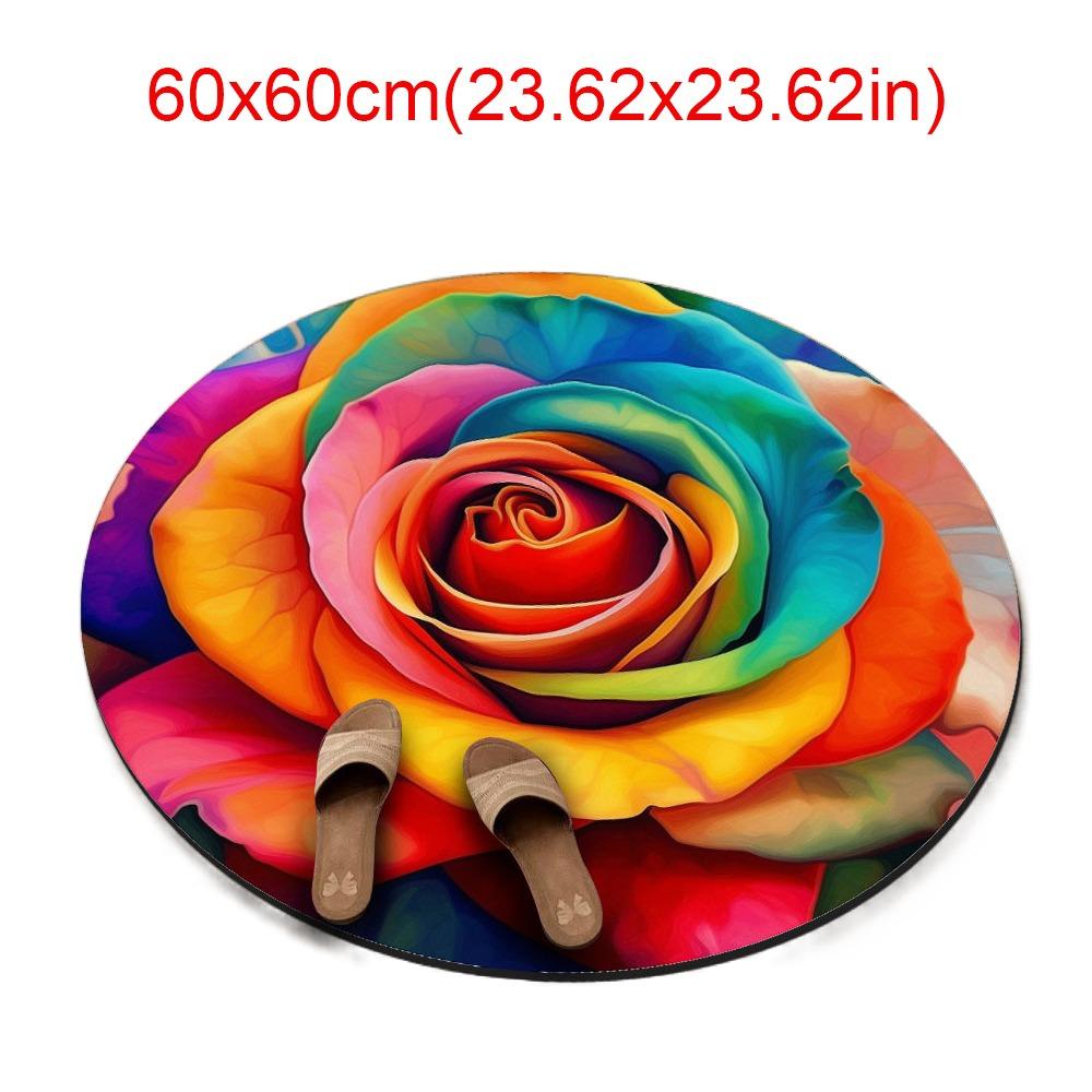Antypoślizgowa Mata Podłogowa Piwonia Mata Podłogowa Łazienkowa o Specjalnym Kształcie do Salonu Stolik Herbaciany Przyłóżkowa