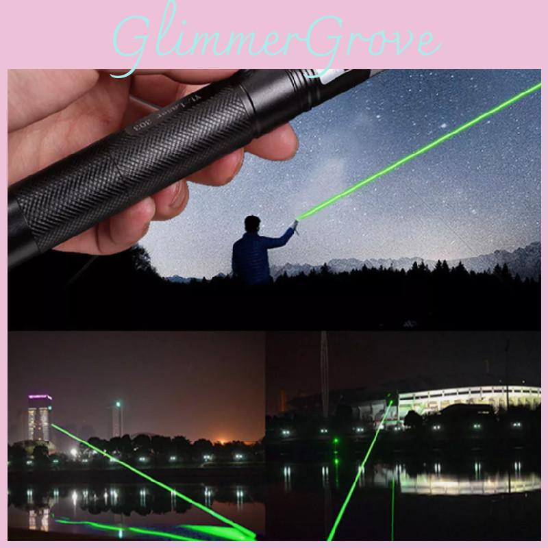 Powerful 303 Laser Pointer With Multiple Patterns For Outdoor Use In Black Aluminum Alloy