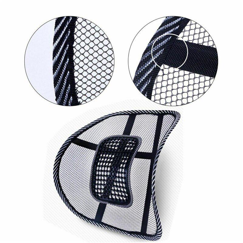 Fajna poduszka wentylacyjna Mesh Back Wsparcie lędźwiowe Office Home Fotelik samochodowy Fotelik samochodowy Fotelik samochodowy