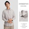 Cotton and Linen Blend Long-sleeved Shirt