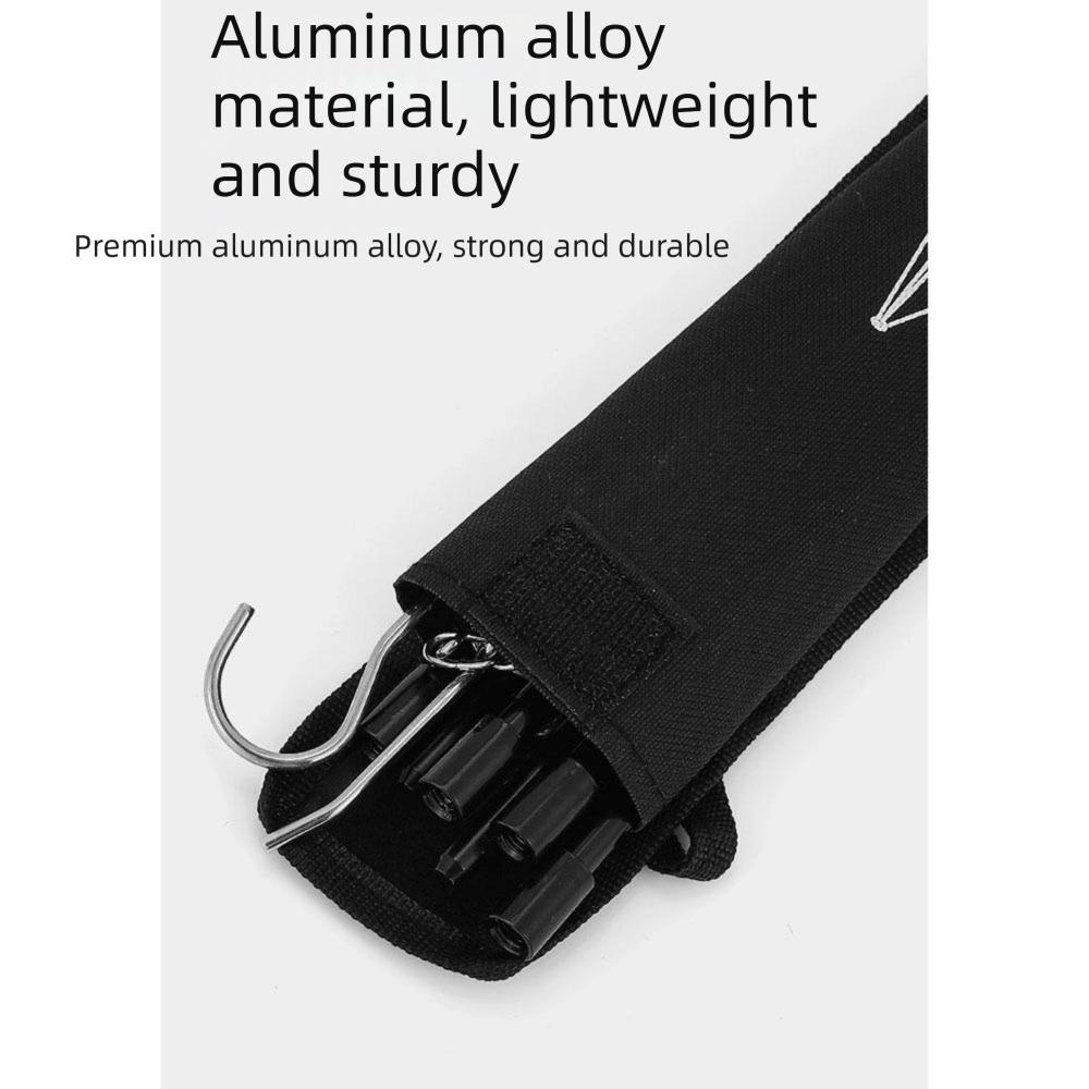 Adjustable Height Camping Tripod Portable Aluminum Zinc Zinc Alloy Tripod Campfire Bracket  Hiking