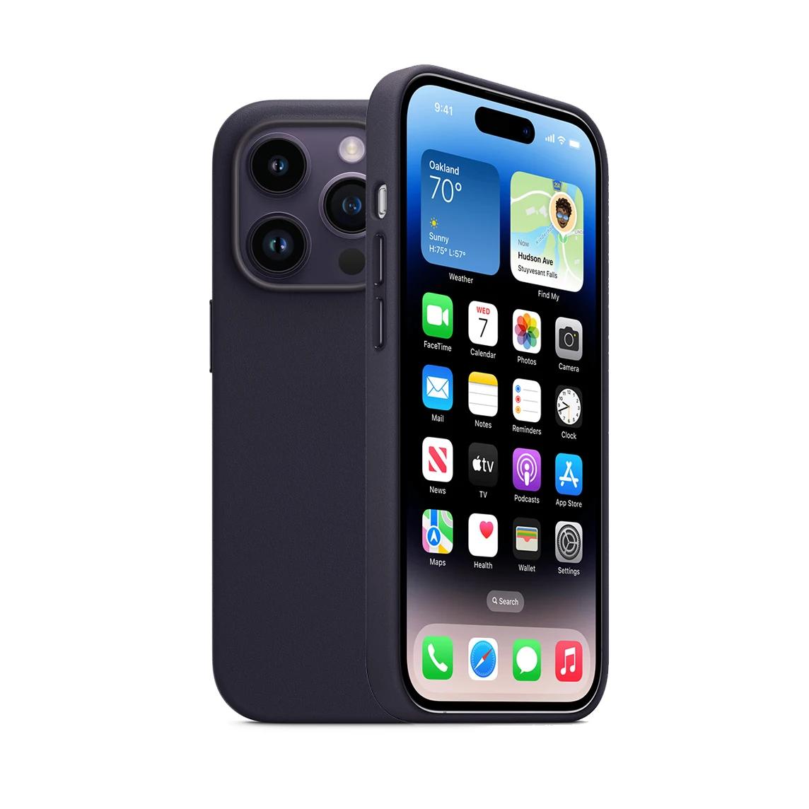 

Оригінальний шкіряний магнітний чохол для iPhone 14 Pro Max 14 Plus Чохол Magsafe Чохол для бездротової зарядки 14 Pro Протиударний чохол for iphone14ProMax(6.7 )