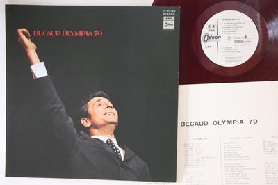 LP Record GILBERT BECAUD - Becaud Olympia 70 OP80169PROMO ODEON 1970 Japan Pop Used