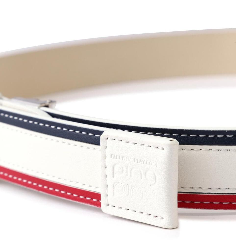 Gürtel Golf FR [Pin Bekleidung] Damen (Dreifarbiges Muster) / / 622-4282800 030_Weiß