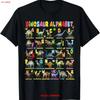 Types of Dinosaurs Alphabet A Z ABC Dino Boys Kids Girls T S Shirt Vintage Washed Graphic Fashion Stretched Streetwear Soft