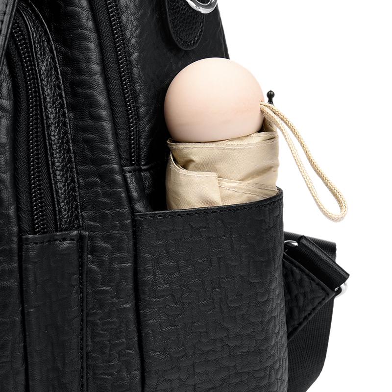 Elephant Embossed Women's PU Backpack Travel Backpack