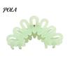 Hair Claw For Buns Back Head Shark Clip, Large Hollow Petal Shape Claw, Bun Holder Lightweight Clip Accessory, Size Shower for Thick And Half-Ties Ice