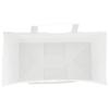 Kraft Paper Shopping Bags 50 Pcs with Handles White 32 X 17 X 44 Cm