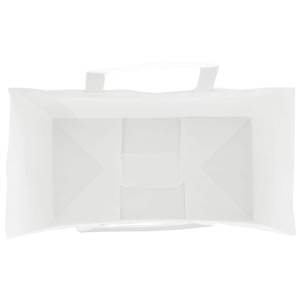 Kraft Paper Shopping Bags 50 Pcs with Handles White 32 X 17 X 44 Cm