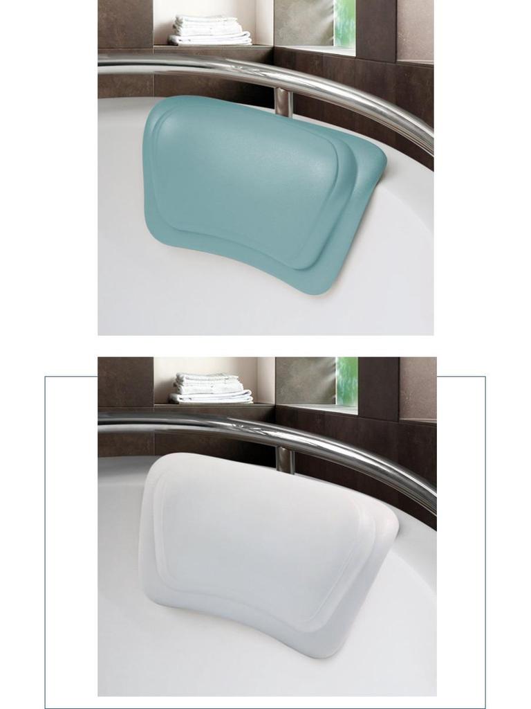 Cuscino Impermeabile Antiscivolo in PU per Vasca da Bagno con Ventose in Silicone - Vestibilità Universale per Casa e Hotel