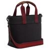 Coach 20 Letter Logo Snap Closure Canvas And Smooth Leather Tote Bag Men Tote Bags Black CU299-JIBLK