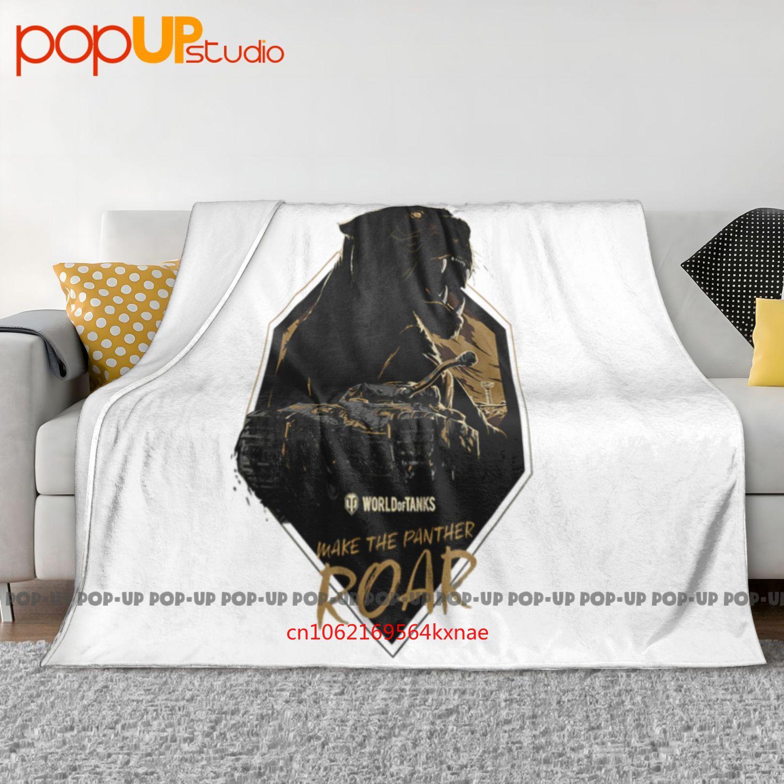 World Of Tanks Make The Panther Roar Ultra-Soft Blanket Quilt Winter Sofa Cover Bed Covers 30x40in