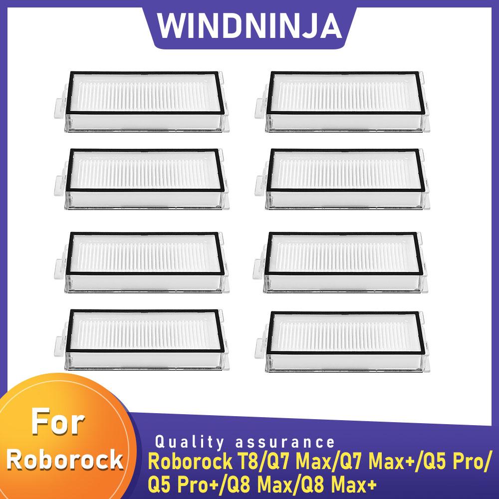 HEPA Filter For Roborock T8 Q1 Pro, Q1 Pro+, Q8 Max, Q8 Max+ Q7 Max Q7 Max+ Robot Vacuum Washable Filter Accessories Spare Parts