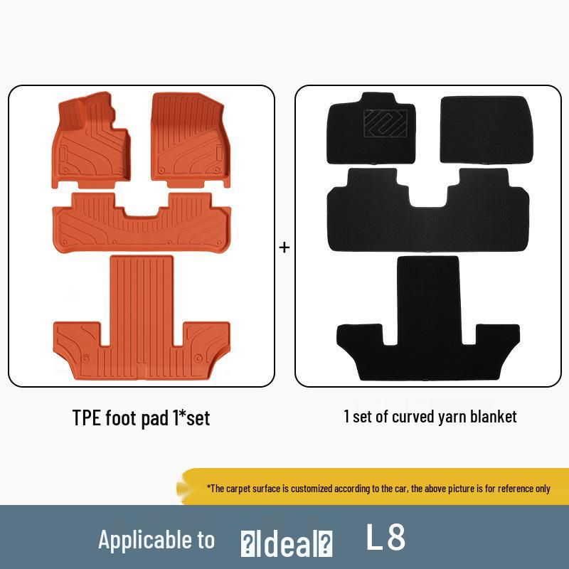 Li Auto L8 TPE Floor and Trunk Mats for 23-24 Models