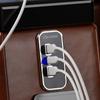 3 Ports 24W PD Type-C 2.1A 1A USB Car Charger Socket 12/24V for Motorcycle Auto Truck ATV Boat RV Bus Power Adapter Outlet