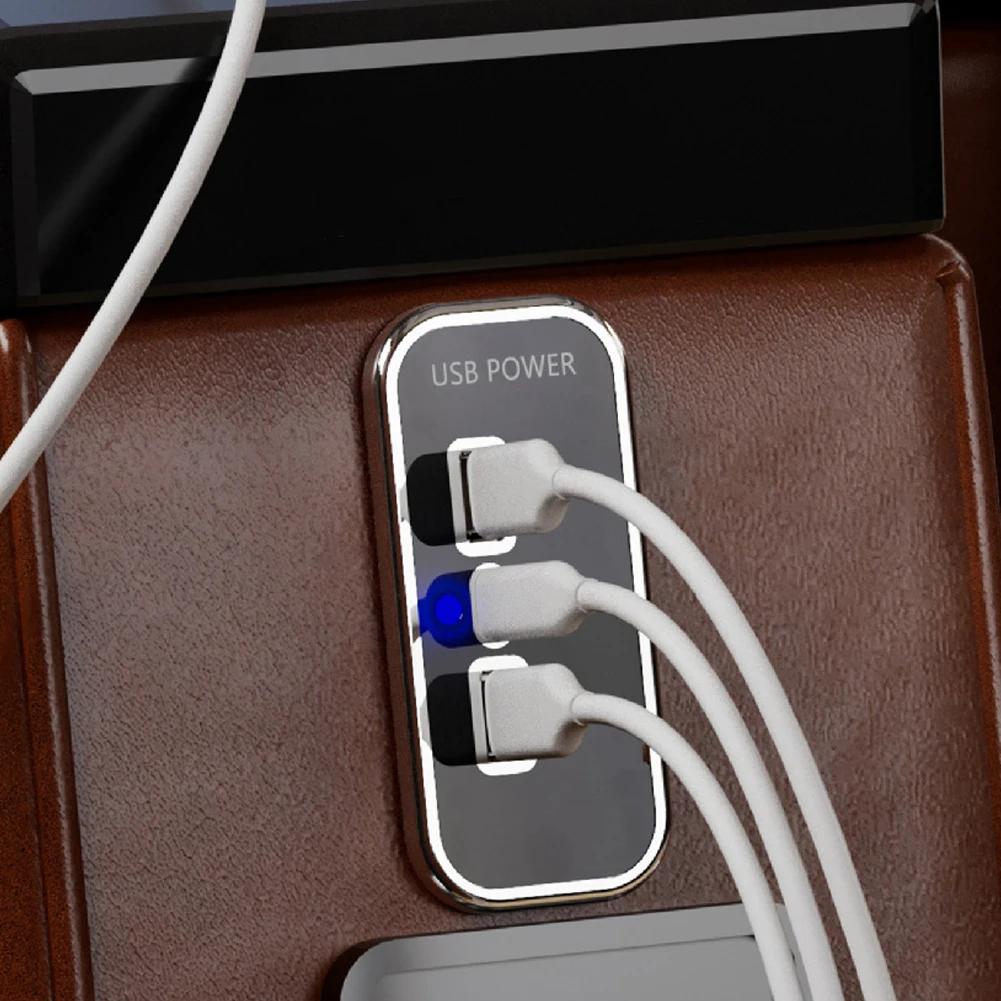 3 Ports 24W PD Type-C 2.1A 1A USB Car Charger Socket 12/24V for Motorcycle Auto Truck ATV Boat RV Bus Power Adapter Outlet
