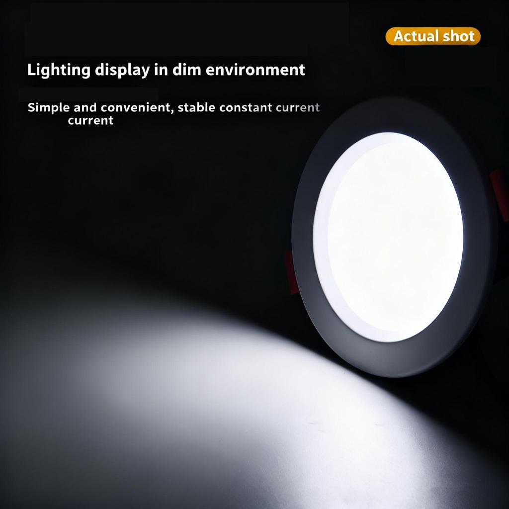 Ultra Slim Recessed Ceiling Lights 5W/7W/12W Warm/Natural/Cool White 3000K/4000K/6000K for Home Hotel Energy Efficient Lighting