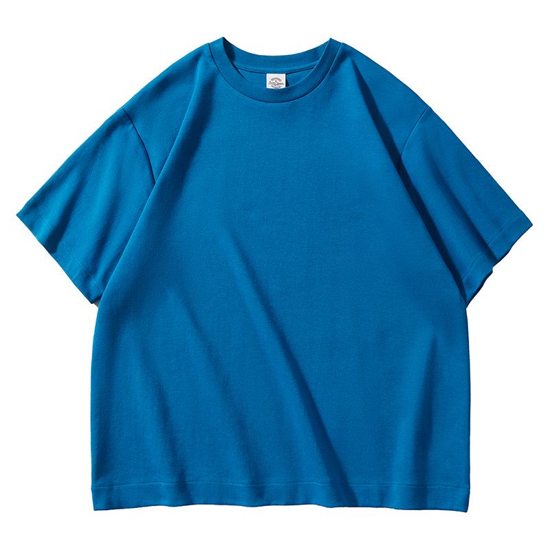 AG 300g Oversized Casual Drop Shoulder Heavyweight Custom Logo Short Sleeve Crew Neck Solid T-shirt