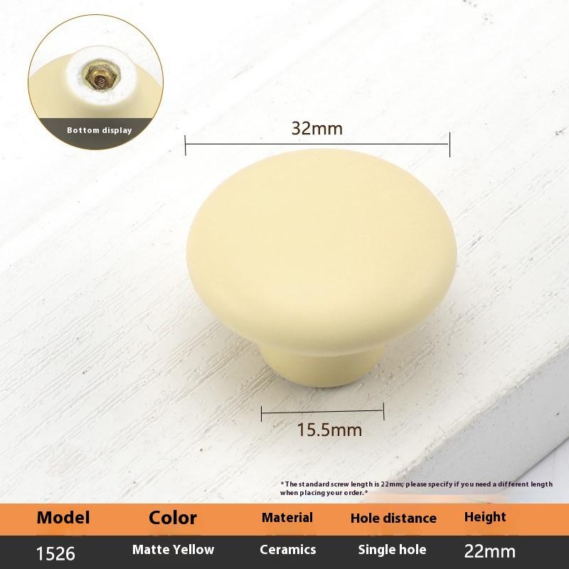 Keramik Schrankgriffe im nordischen Stil für Kinderzimmer, Macaron-farbenfrohe runde Schubladenknöpfe und -griffe, Möbelgriffe für Kinder