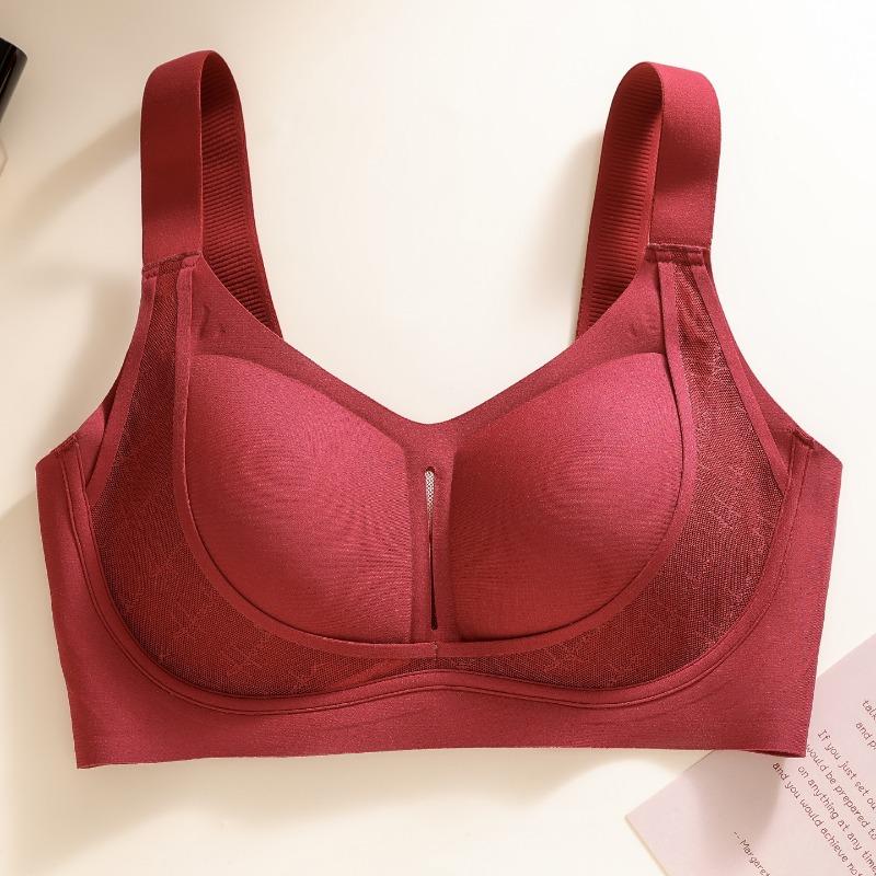 Plus Size Women Seamless Thin Adjustable Minimizer Bra For Large Bust