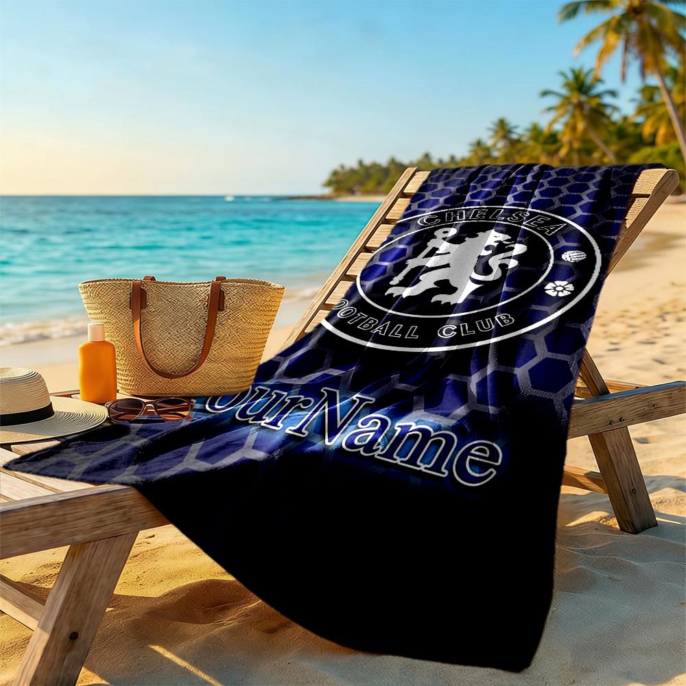 Chelsea Personalized Name Beach Towel Super Soft Microfiber Quickdry Fabric Portable for SwimmingBeachCamping Travel Beach AccessoriesGym