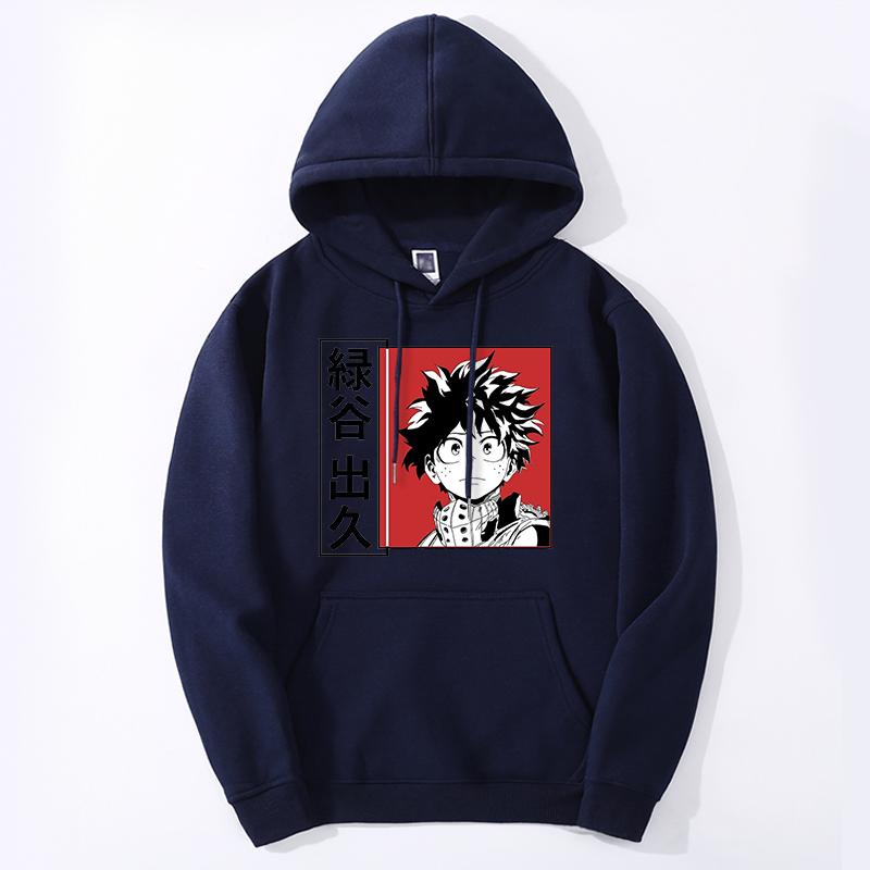 Bluza z kapturem My Hero Academia dla mężczyzn/kobiet Moda Anime Bakugou Bluza z grafiką Długi rękaw Sudaderas Moletom