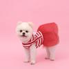 Pet Red & White Stripe Love Dress, Dog & Cat Valentine's Day Tutu Skirt with "Love" Heart Print for Small Medium Dog & Cats