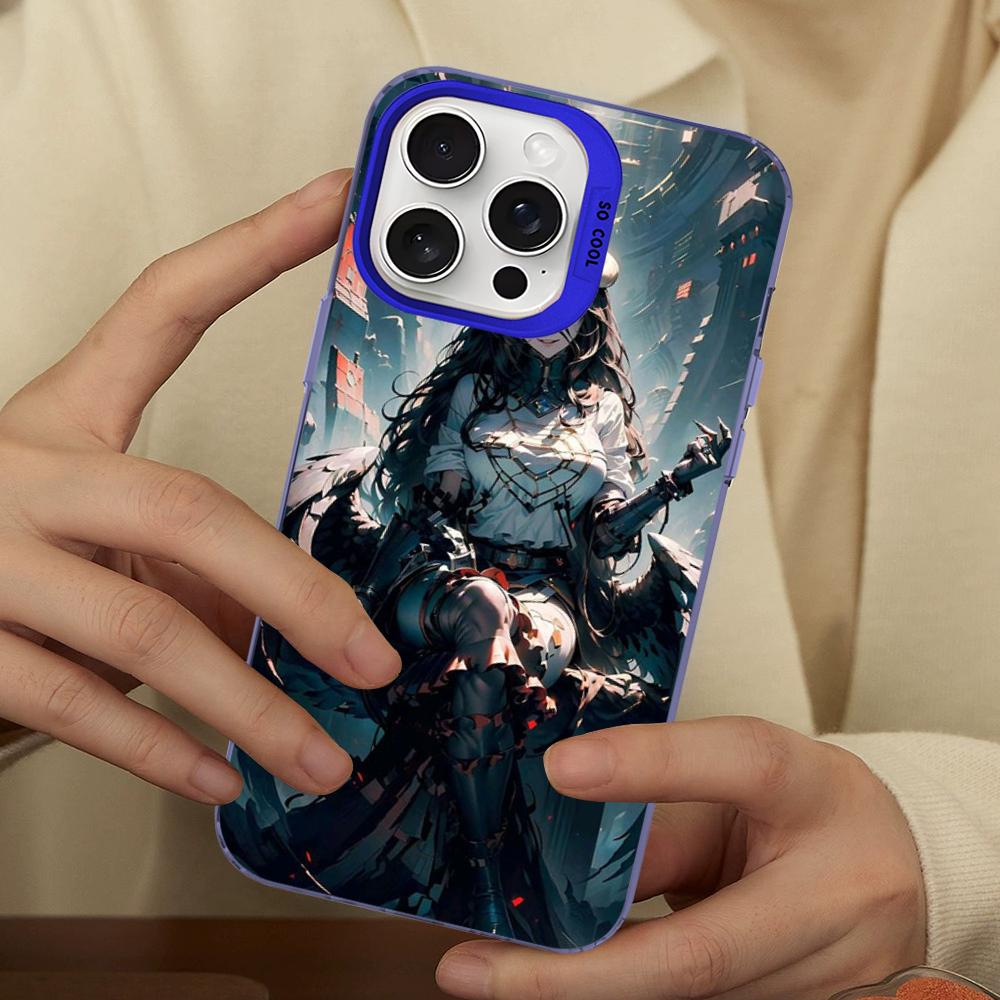 Anime Overlord Albedo Phone Case For IPhone 16 15 14 13 12 11 Pro Max X XR XSMAX 8 7 Plus Matte Shockproof Back Cover