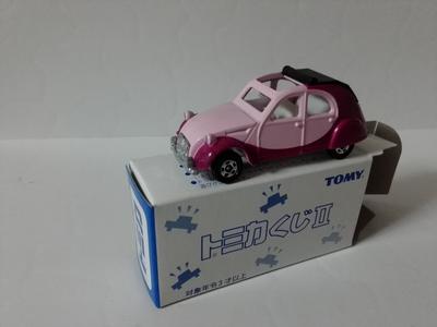 Ausverkauftes Tomica-Lotterie-Modell Citroën 2CV, unbespielt, mit My Shop Klarsichtbox, CMC, versendet aus Amazon-Lager