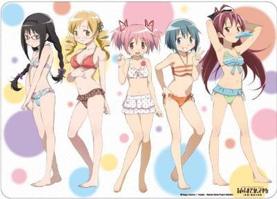 Character All-Purpose Rubber Mat "Puella Magi Madoka Magica the Movie: Rebellion" Swimsuit